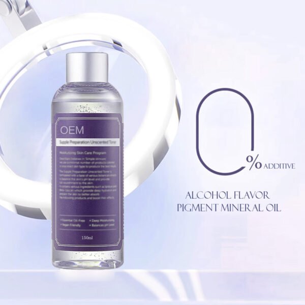 NIULOO Moisture-Preserving Toner 150ml | OEM/ODM Private Label Hydrating Facial Toner with Hyaluronic Acid & Aloe Extract | Wholesale Skincare Manufacturer - Image 3