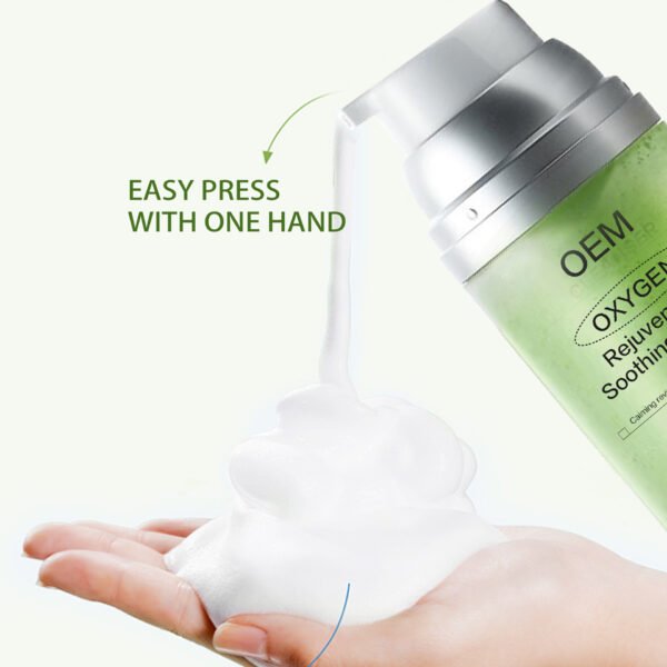 NIULOO Oxygen Rejuvenating Soothing Cleanser 120ml | OEM/ODM Private Label Gentle Foam Facial Wash with Centella, Panthenol B5 & Allantoin | Deep Pore Purifying Cleanser - Image 3