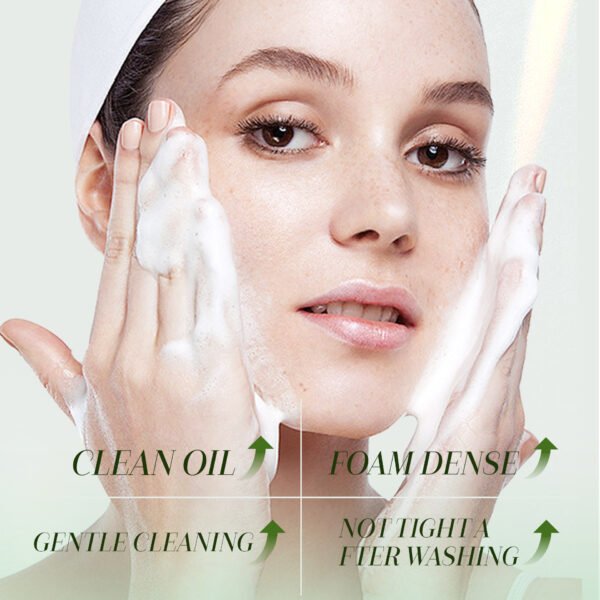 NIULOO Oxygen Rejuvenating Soothing Cleanser 120ml | OEM/ODM Private Label Gentle Foam Facial Wash with Centella, Panthenol B5 & Allantoin | Deep Pore Purifying Cleanser - Image 4