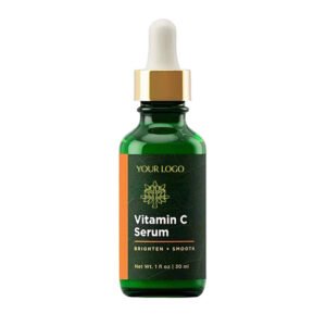 NIULOO Vitamin C Serum 30ml | OEM/ODM Private Label Brightening & Hydrating Facial Serum with Niacinamide & Hyaluronic Acid | Skincare Manufacturer Wholesale