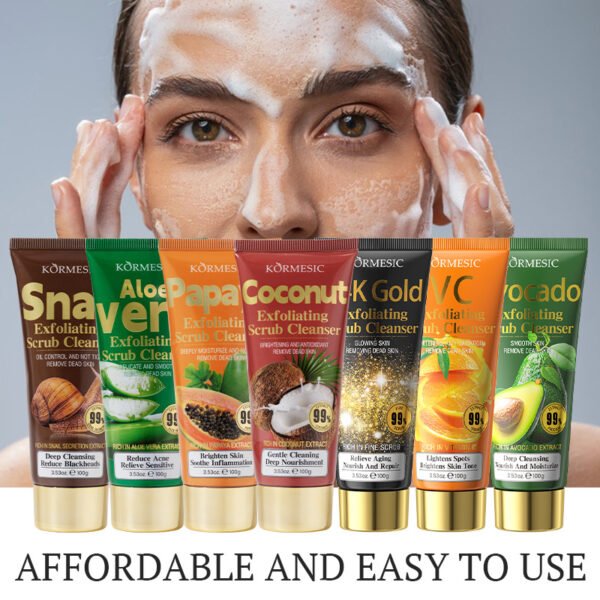 KORMESIC Botanical Scrub Cleanser Series Products Manufacturer Wholesale OEM Private Label - Image 2