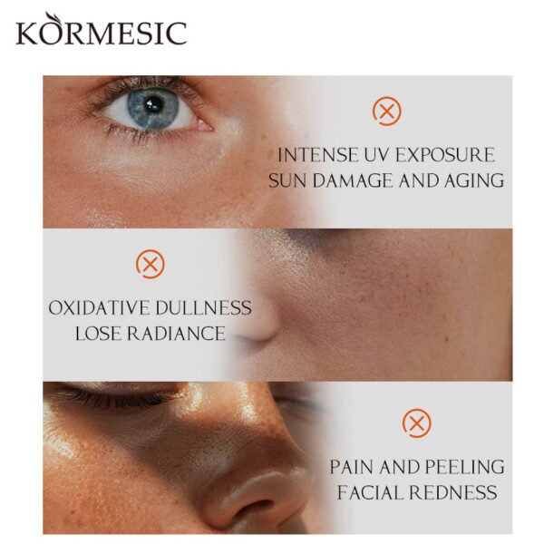 KORMESIC Face Tinted Sunscreen Refreshing Non-Greasy Manufacturer Wholesale Private Label - Image 4
