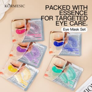 KORMESIC Collagen Firming Essence Eye Mask 24K Gold & Collagen Retinol & Bosin Snake Venom Peptide & Collagen Sodium Hyaluronate & Bifid Yeast Seaweed & Pearl Manufacturer Wholesale OEM Private Label