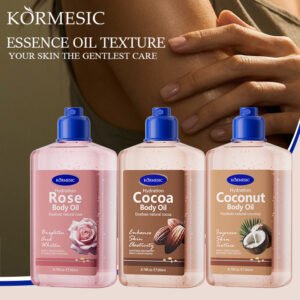 KORMESIC Coconut Rose Cocoa Strawberry Cake Body Oil Manufacturer Wholesale OEM Private Label