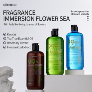 KORMESIC Refreshing Cleansing Moisturizing Refreshing Shower Gel Herbal Essence Conditioner Shampoo Manufacturer Wholesale OEM Private Label