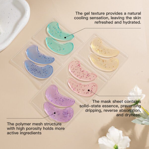 KORMESIC Collagen Firming Essence Eye Mask 24K Gold & Collagen Retinol & Bosin Snake Venom Peptide & Collagen Sodium Hyaluronate & Bifid Yeast Seaweed & Pearl Manufacturer Wholesale OEM Private Label - Image 4