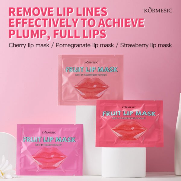 KORMESIC Lip Line Reducing and Hydrating Fruit Lip Mask Manufacturer Wholesale OEM Private Label - Image 4