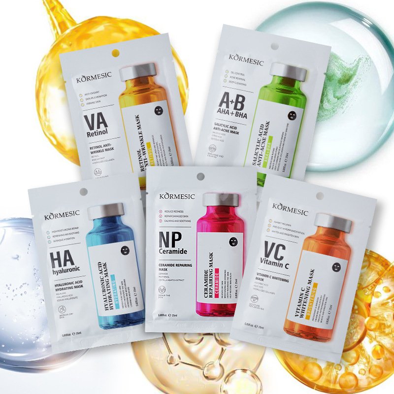 KORMESIC Mask Hyaluronic Acid & Vitamin C & Retinol & Ceramide & Salicylic Acid Hydrating Mask Manufacturer Wholesale OEM Private Label - Image 5