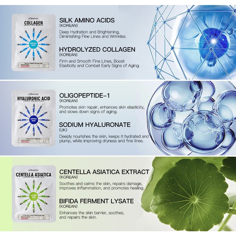 KORMESIC Hydrating Brightening Ampoule Mask Manufacturer Wholesale OEM Private Label - Image 5