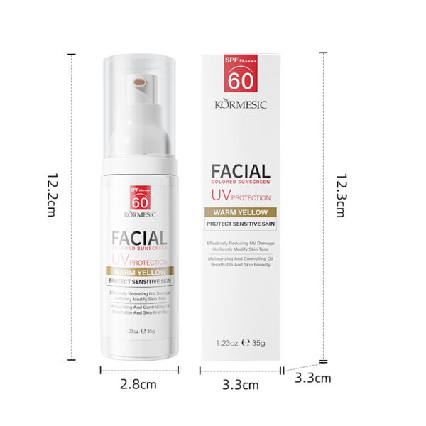 KORMESIC Face Tinted Sunscreen Refreshing Non-Greasy Manufacturer Wholesale Private Label - Image 7