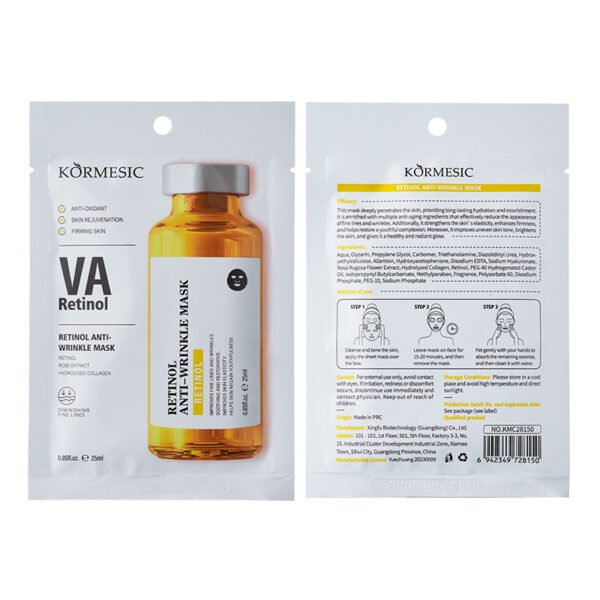 KORMESIC Mask Hyaluronic Acid & Vitamin C & Retinol & Ceramide & Salicylic Acid Hydrating Mask Manufacturer Wholesale OEM Private Label - Image 9