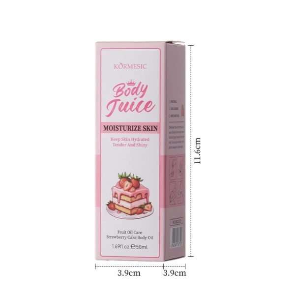 KORMESIC Coconut Rose Cocoa Strawberry Cake Body Oil Manufacturer Wholesale OEM Private Label - Image 10